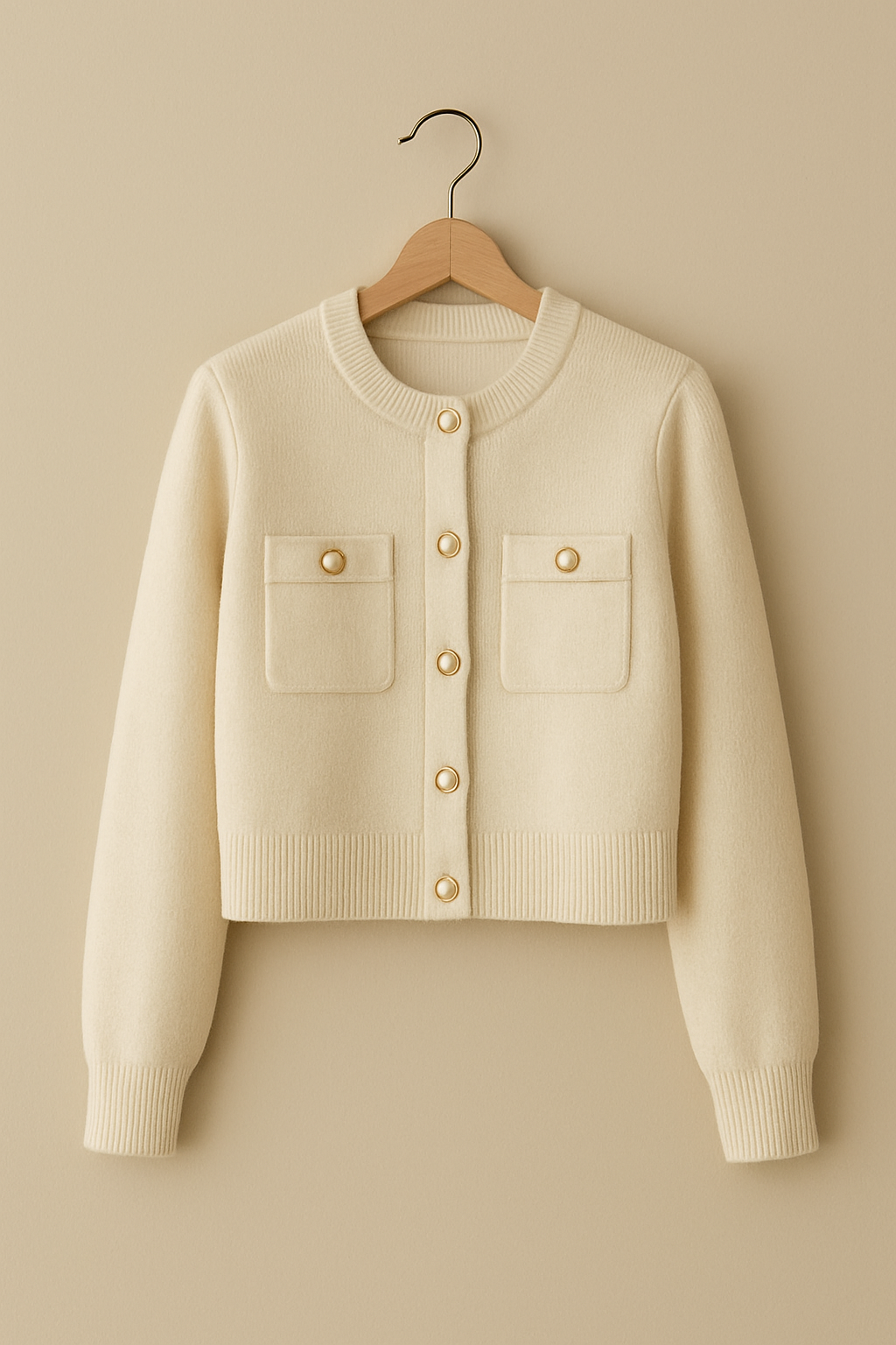 Knitted Cardigan - Long Sleeve