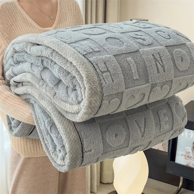 CORAL LOVE FLEECE BLANKETS