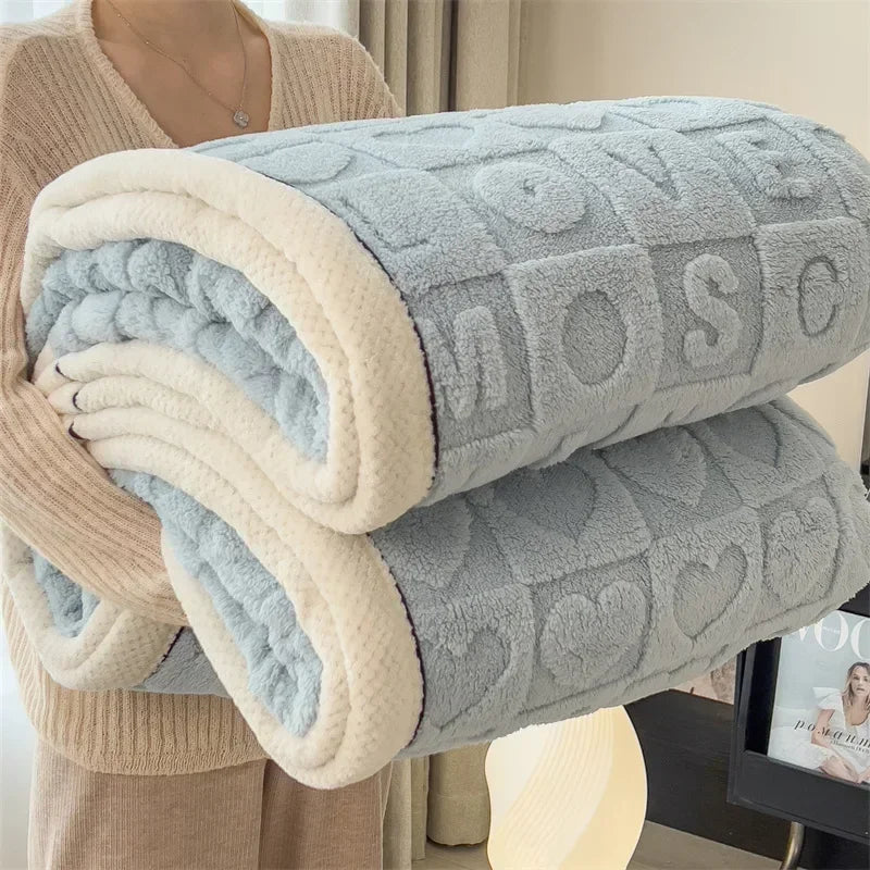 CORAL LOVE FLEECE BLANKETS