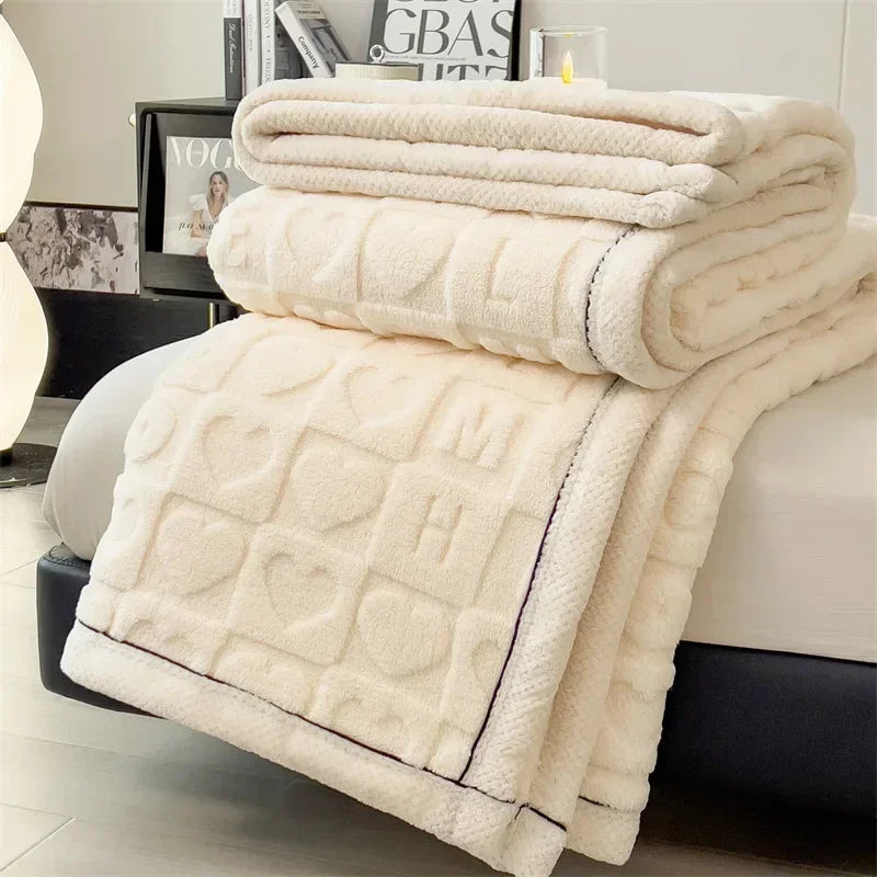 CORAL LOVE FLEECE BLANKETS