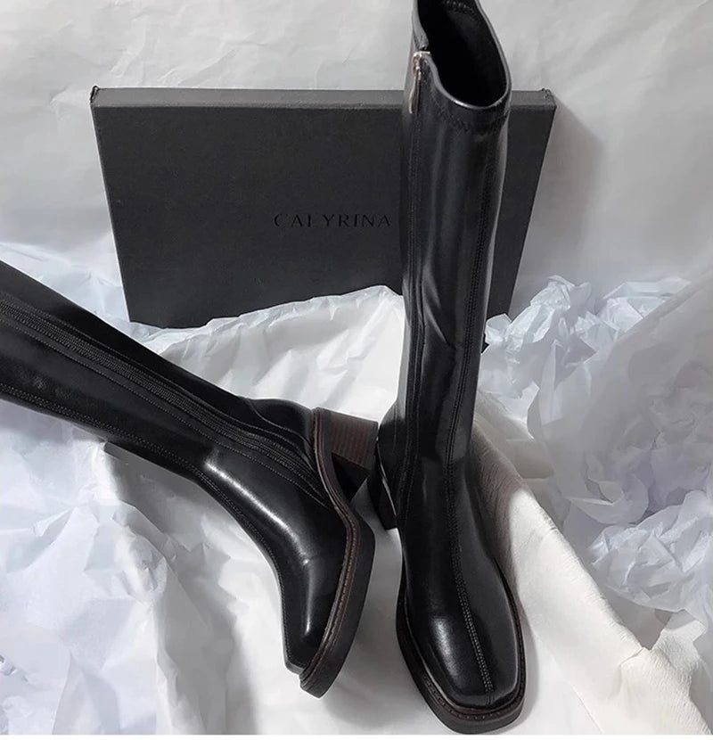 VINTAGE CHUNKY HEEL BOOT