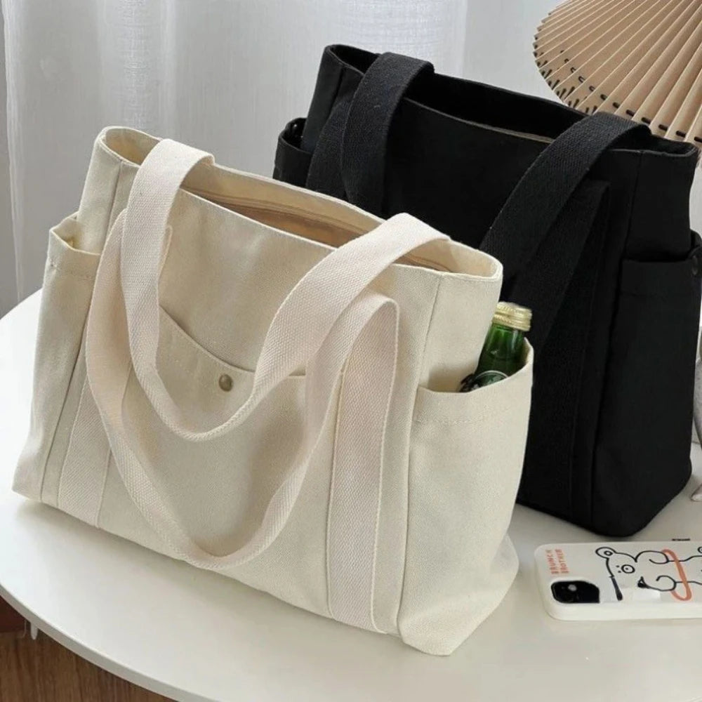 Bolsa Tote - Com bolsos externos
