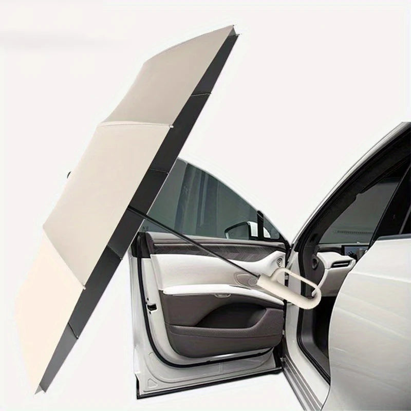 Fully Automatic Folding Umbrella - Windproof with Loop Buckle