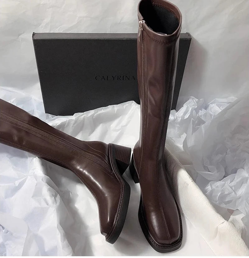 VINTAGE CHUNKY HEEL BOOT