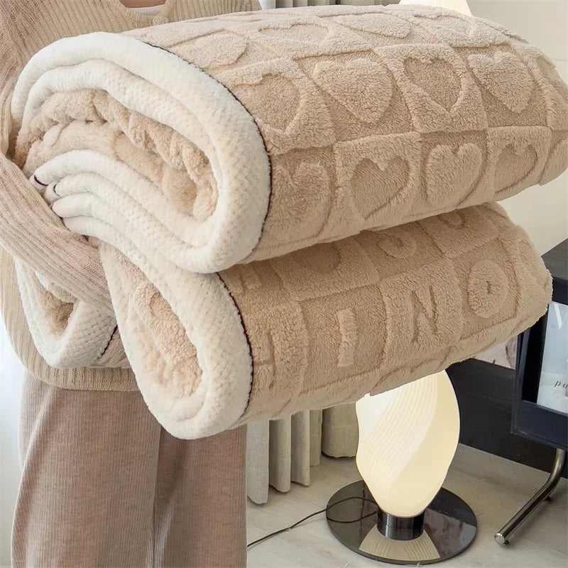CORAL LOVE FLEECE BLANKETS