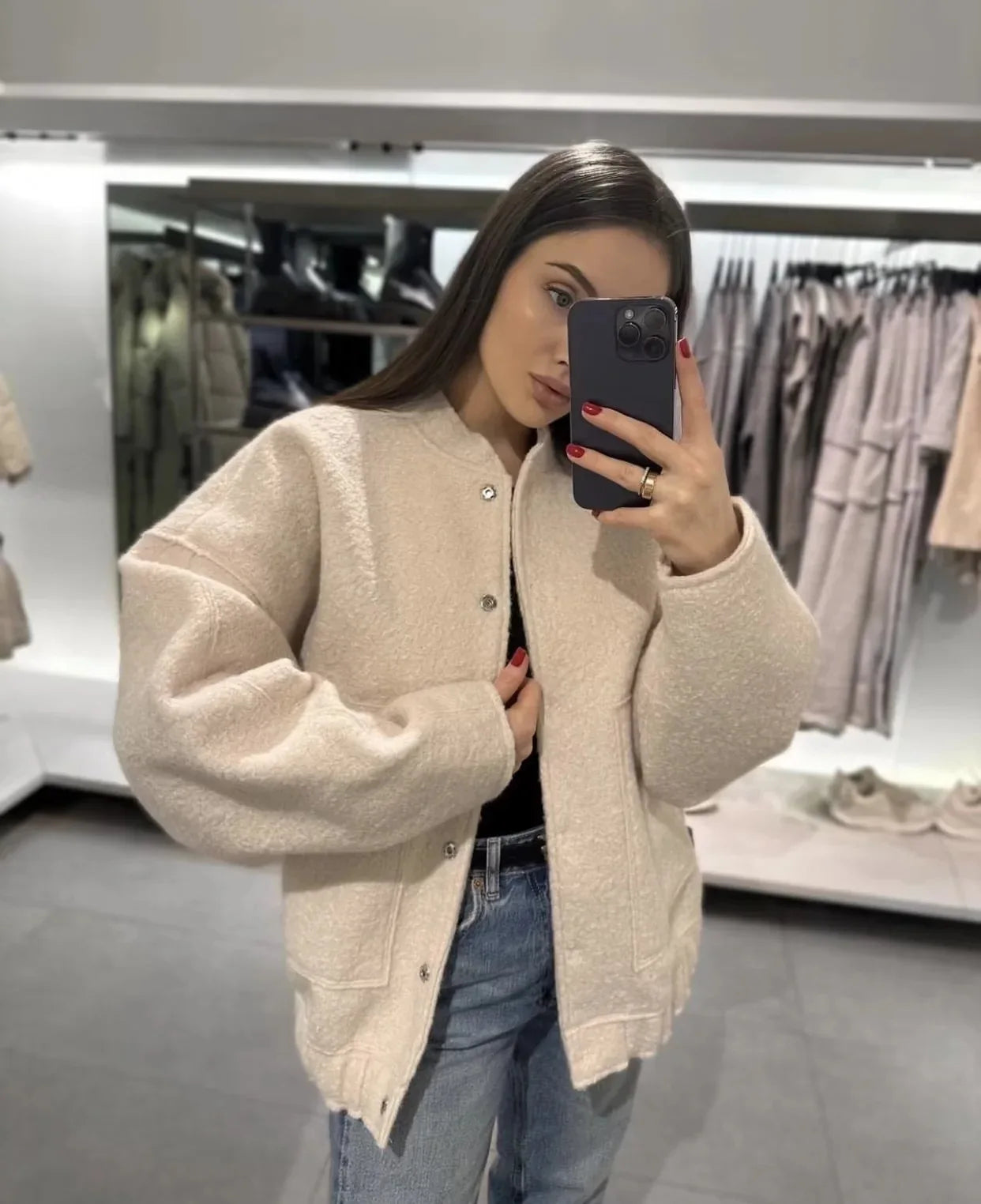 WOOL BOMBER JACKET